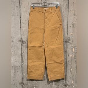 Madewell Perfect Vintage Wide Leg Pants Mid Rise Size 27 Desert Dune NF103
